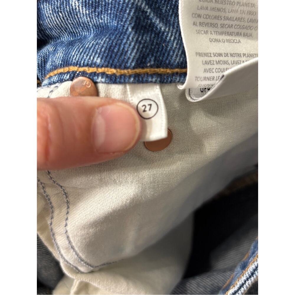 GRLFRND The Karolina High Rise Straight Crop Jeans Long Island Wash 27 - Picture 8 of 9